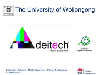The University of Wollongong 
