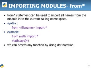 Python libraries | PPT