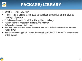 Python libraries | PPT