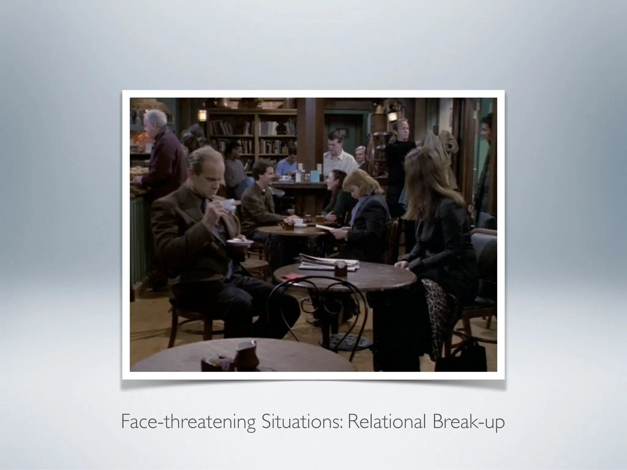 Face-threatening Situations: Relational Break-up
 