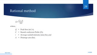 Rational method
1/9/2024
Add a footer
29
 