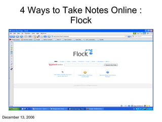 4 Ways to Take Notes Online : Flock 