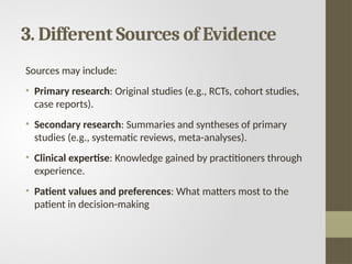Sources Of Evidence DPT - EBP (What Constitutes Evidence in Physiotherapy: Sources and ...