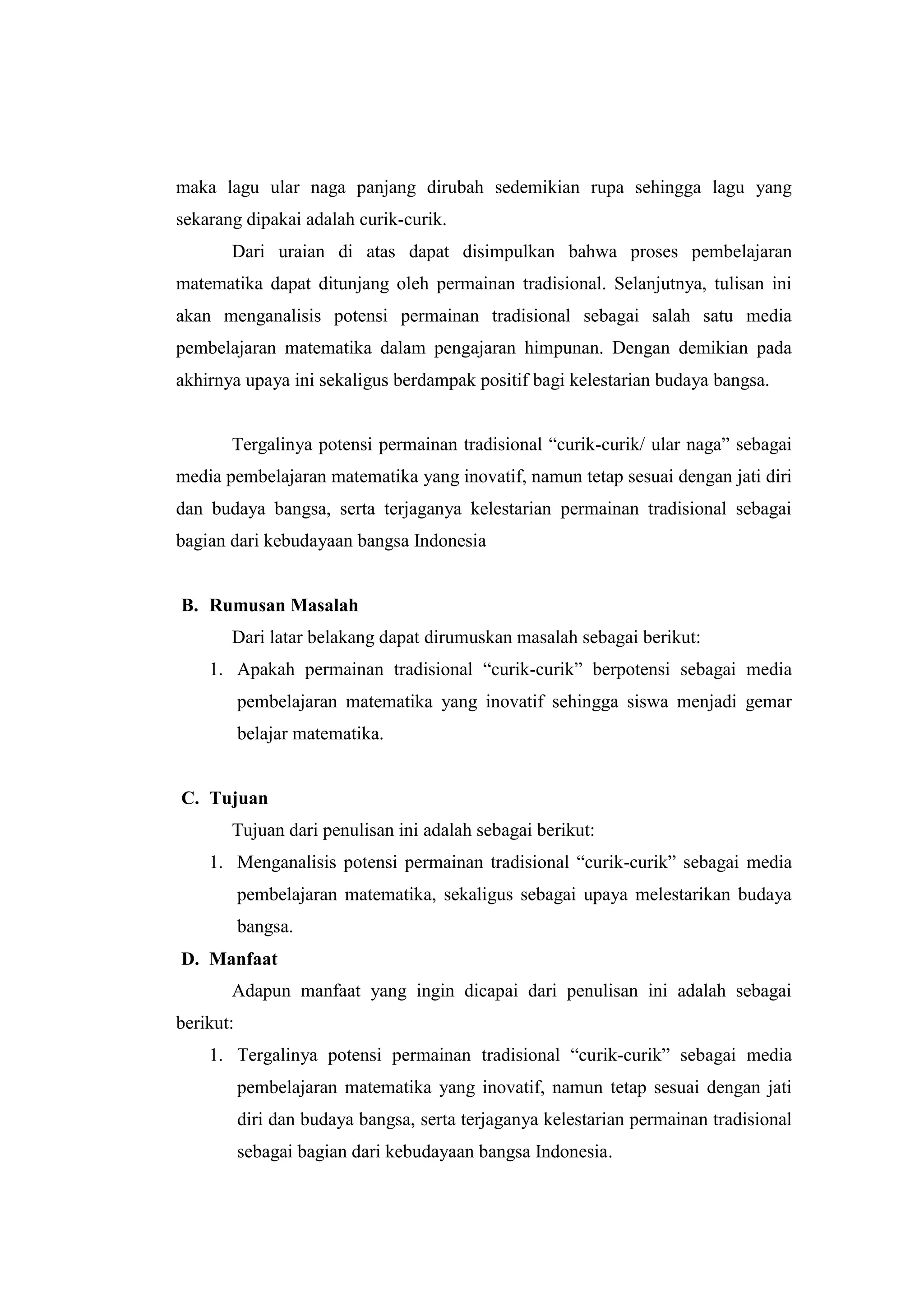 Permainan Tradisional Ular Naga