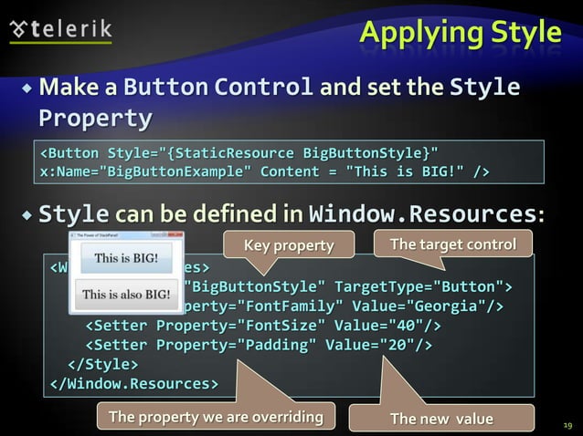 WPF Templating and Styling | PPT