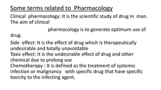 general pharmacology slide in students of pharmacy