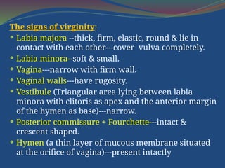 Comprehensive Forensic Insights on Virginity, Pregnancy, and Delivery ...