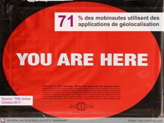 71          % des mobinautes utilisent des
                                                            applications de géo...