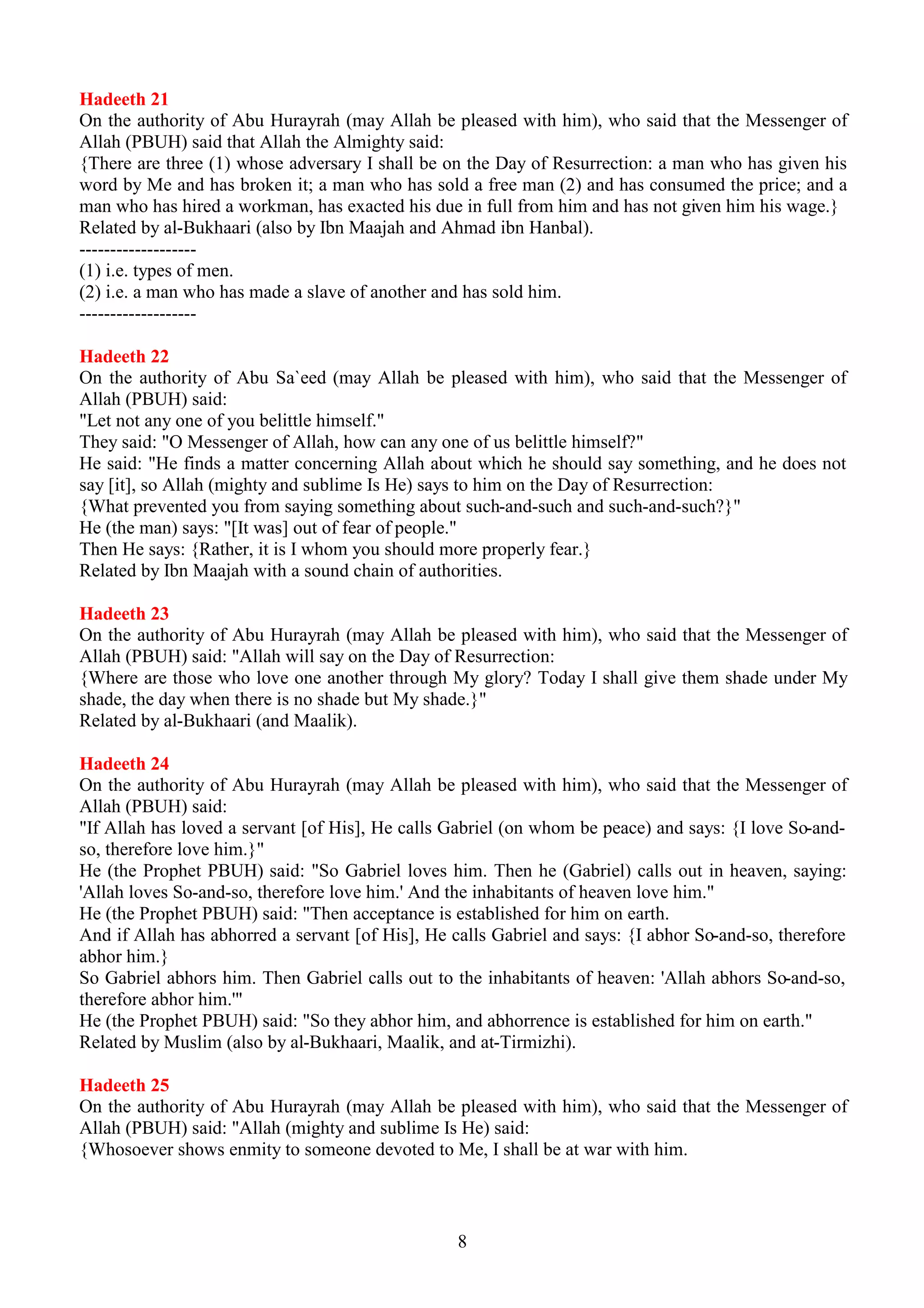 VDLG
:KHQ $OODK GHFUHHG WKH UHDWLRQ +H SOHGJHG +LPVHOIE ZULWLQJ LQ +LV ERRN ZKLFK LV ODLG GRZQ
ZLWK+LP
^0PHUFSUHYDLOVRYHUPZUDWK 