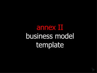 annex II business model template 