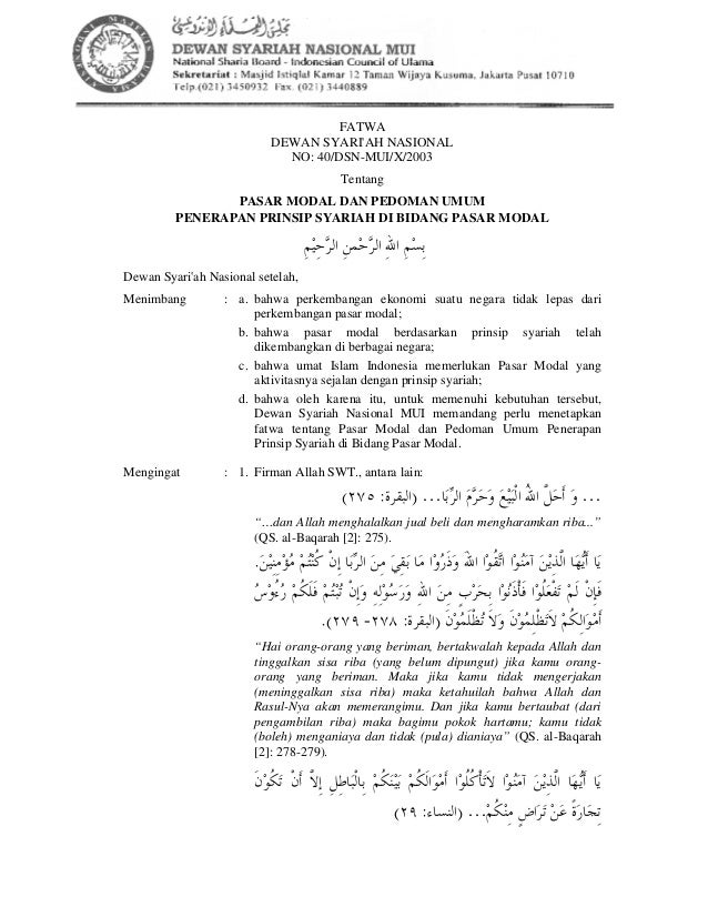 40 Pasar Modal Syariah