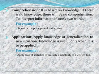 Bloom's Taxonomy | PPTX