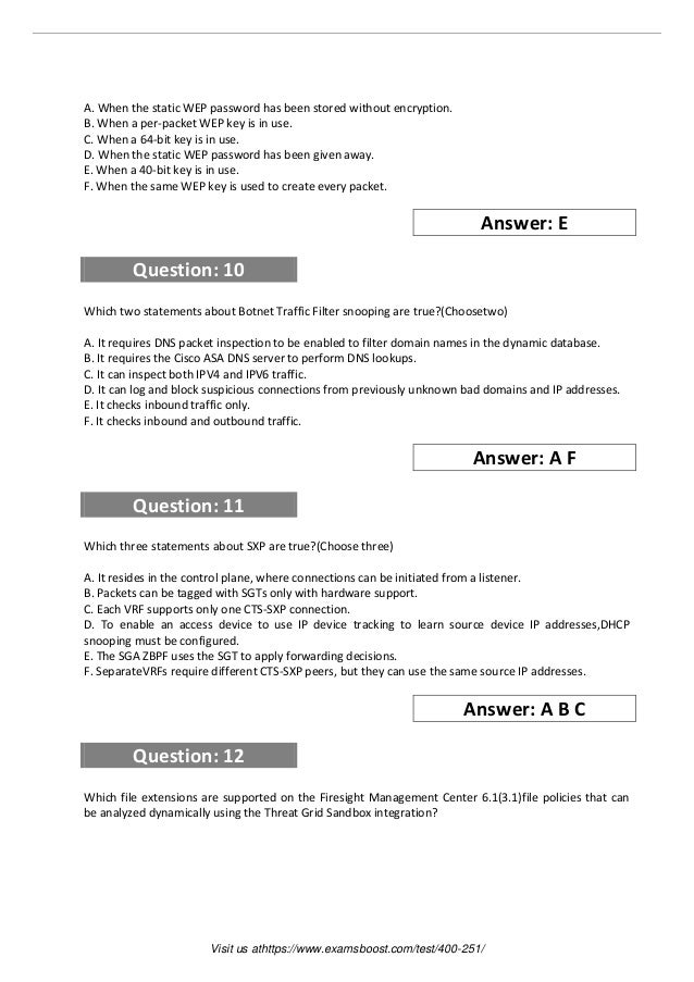 400-007資料勉強