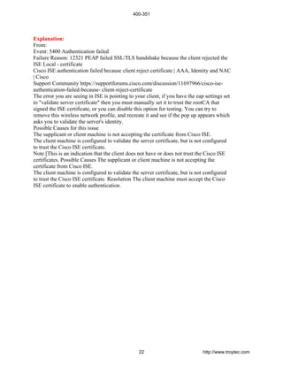 Client 351 400-351 Exam-CCIE Wireless | PDF