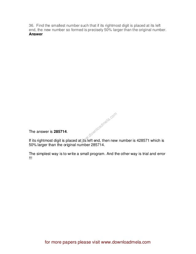 400 Puzzles And Answers For Interview Pdf To Word