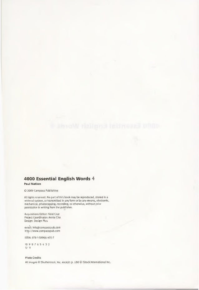 4000 Essential English Words Book 4