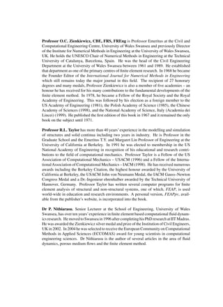 The Finite Element Method for Fluid Dynamics Sixth Edition O. C ...