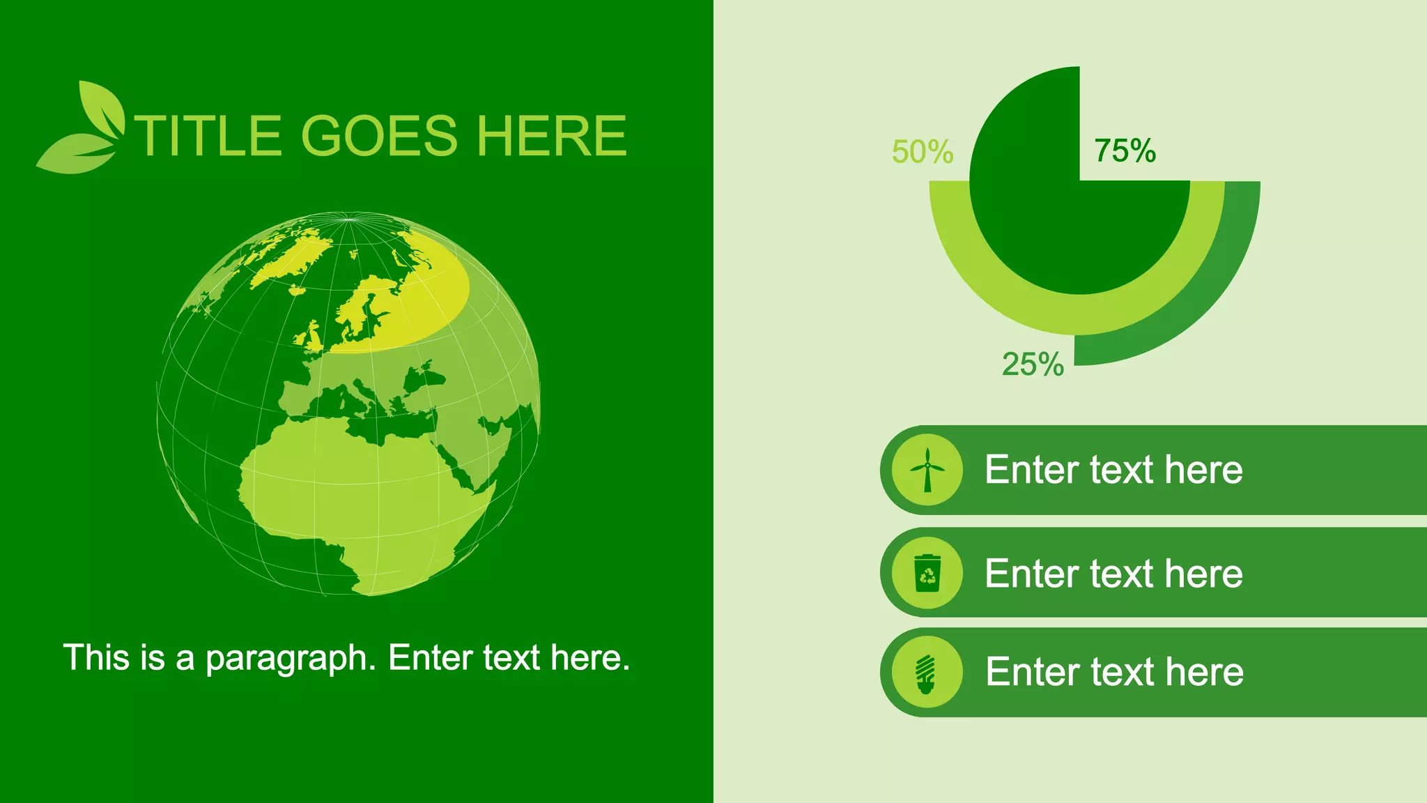 Animated Eco Friendly PowerPoint Template