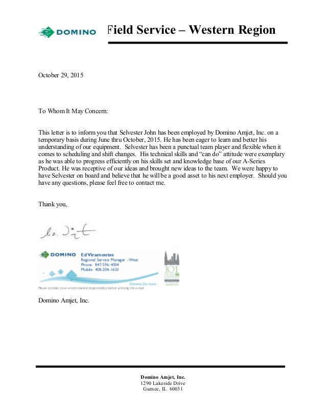 letter of recommendation for selvester john 2015 jet letter of recommendation