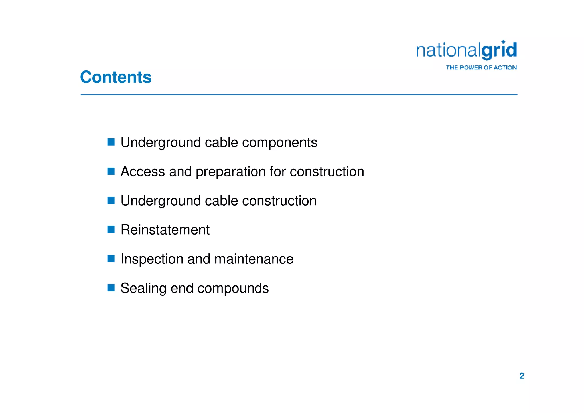 Underground Grid Components 400kV Undeground Cable Construction - Installation, Trenching ...