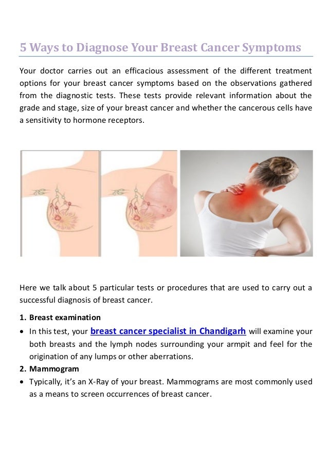 5 Ways To Diagnose Your Breast Cancer Symptoms