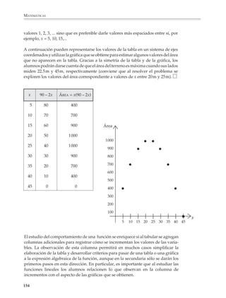 MATEMÁTICAS



              6. En los países de habla inglesa la temperatura se mide en grados Farenheit (oF) y
              no en grados Celsius o centígrados (oC) como lo hacemos nosotros. En la siguiente
              tabla están dadas, para algunos valores de la temperatura, las equivalencias entre los
              grados Celsius y Farenheit.

                                                      o        o
                                                          C        F

                                                     –30      –22

                                                     –20       –4

                                                     –10       14

                                                      0        32

                                                      10       50

                                                      20       68

                                                      30       86

              a) Representa gráficamente los valores de la tabla y utiliza la gráfica que obtienes
              para convertir las siguientes temperaturas de una escala a otra.

                                     –15oC,   5oC,   100oC, –50oF,      0oF,   100oF

              b) Encuentra una fórmula para pasar de grados centígrados a Farenheit y otra para
              pasar de Farenheit a centígrados. ¿Para qué temperatura la escala centígrada y
              Farenheit marcan lo mismo?

              7. Si lanzamos hacia arriba un proyectil con una velocidad inicial V0 (en metros por
              segundos), la altura que alcanza al cabo de 1, 2, 3, ... segundos está dada por la
              fórmula:

                                                     h = V0 t – 4.9t2

              donde h representa la altura alcanzada (en metros) y t el tiempo (en segundos)
              transcurrido desde el lanzamiento.

                 a) Construye una tabla donde aparezca la altura que alcanza al cabo de 1, 2,
                    3,... segundos un proyectil que se lanza con una velocidad inicial de 50
                    metros por segundo. ¿En qué momento alcanza su altura máxima? ¿Cuán-
                    to tarda en volver a bajar?

                 b) Explora lo que ocurre para otros valores de la velocidad inicial, por
                    ejemplo, V0 = 10, 20, 30,... metros por segundo y construye una tabla donde


             152



M/SEC/P-121-178.PM6.5          152                                                 6/20/01, 11:13 AM
 