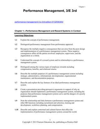 Comprehensive Guide to Performance Management and Reward Systems in ...