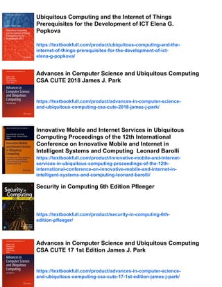 Ubiquitous Computing and Computing Security of IoT N. Jeyanthi | PDF