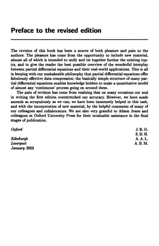 Applied Partial Differential Equations John Ockendon | PDF