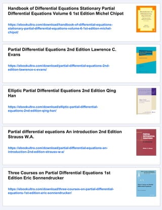 Applied Partial Differential Equations John Ockendon | PDF