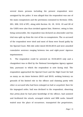 several   dozen   persons   including   the   present   respondent   were
arraigned by the police. It was alleged that the...