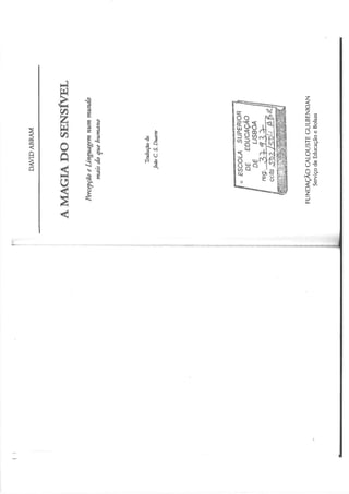 DAVID-ABRAM - A Magia do Sensível, anotada