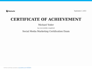 Verified Certificate available at accredible.com/10052691
 