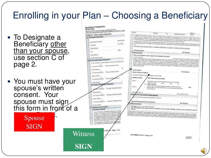 401k enrollment slideshow 401k form