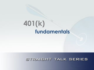 401(k)
fundamentals
 