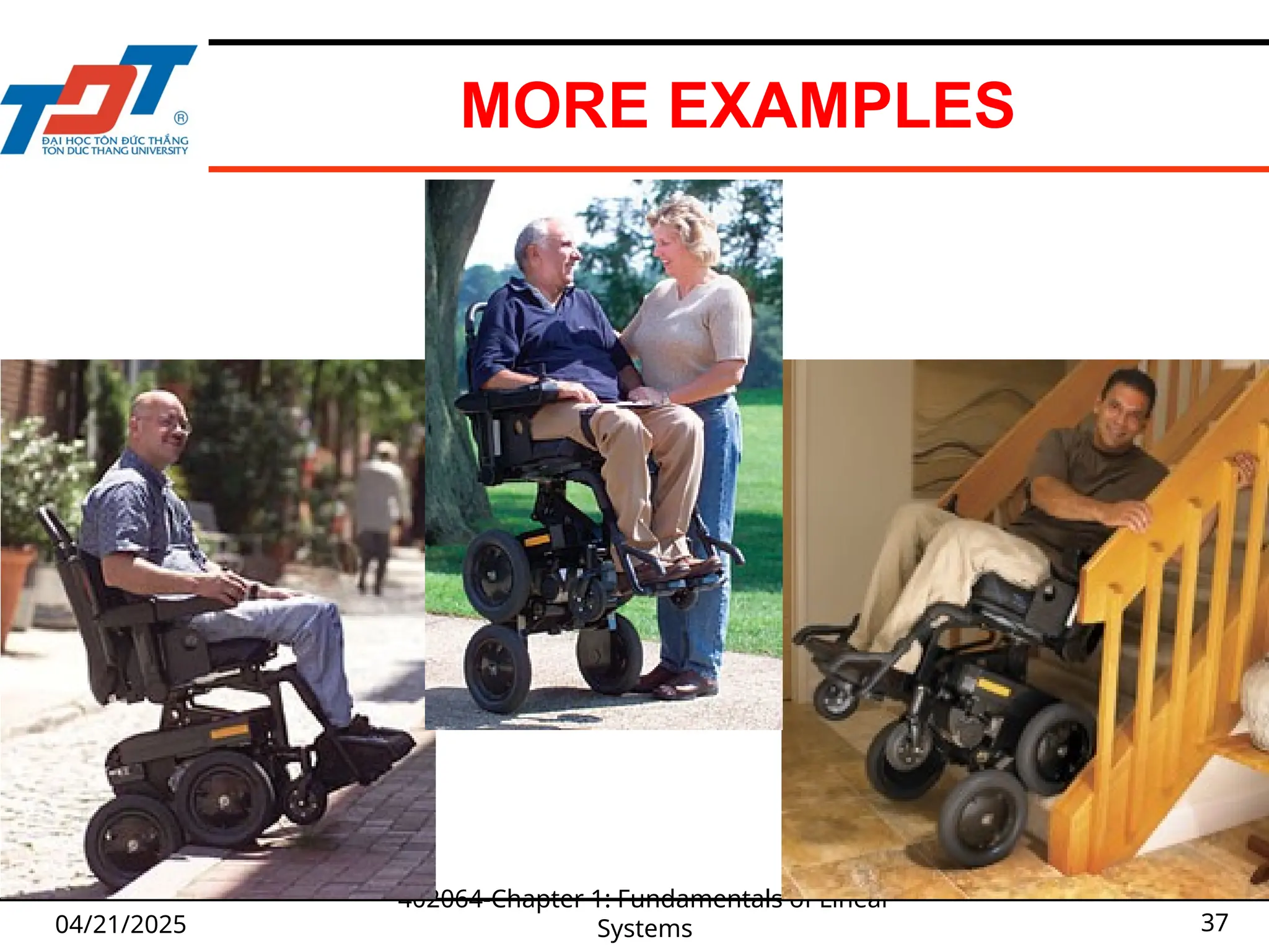 MORE EXAMPLES
04/21/2025
402064-Chapter 1: Fundamentals of Linear
Systems 37
 