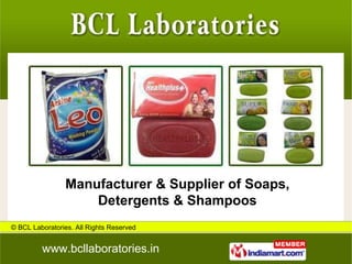 Manufacturer & Supplier of Soaps, Detergents & Shampoos 