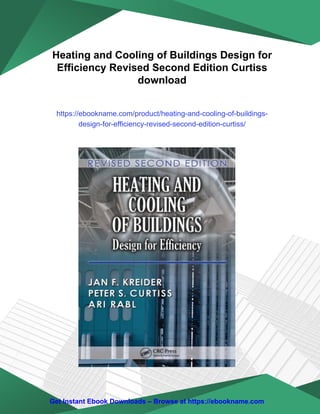 Heating and Cooling of Buildings Design for Efficiency Revised Second ...