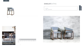 30
153.11
CHIC
Design · Cuno Frommherz
SANDLERSEATING
CHIC
TONON
CHIC
DIMENSIONS
CHIC
153.11 H 30.7” W 23.6” D 24” SH 18.5” AH 25.2” 22 lbs
 