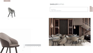 52
RIVOLI
Design · Daniele Lo Salzo Moscheri
SANDLERSEATING
RIVOLI
MONTBEL
RIVOLI
5.1
DIMENSIONS
RIVOLI
5.1 H 33.9” W 22.6” D 23.2” SH 17.9 AH - 28.7 lbs
52
 