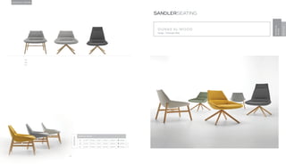 64
DUNAS XL WOOD
Design · Christophe Pillet
SANDLERSEATING
DUNASXL
WOOD
INCLASS
DUNAS XL WOOD
5.5	
5.6	
5.7
DIMENSIONS
DUNAS XL WOOD
5.5 H 29.7” W 36.2” D 28.7” SH 16.1” AH 19.3” 30.9 lbs
5.6 H 29.7” W 31.9” D 29.1” SH 16.5” AH 19.3” 30.9 lbs
5.7 H 40.7” W 35.8” D 30.3” SH 16.5” AH 19.3” 35.3 lbs
 