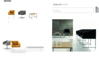 80
CUBIK
Design · Inclass Studio
SANDLERSEATING
CUBIK
INCLASS
CUBIK
2.1
2.2
8.1
DIMENSIONS
CUBIK
2.1 H 30.9” W 24.2” D 22.2” SH 18.7” AH 28” 43 lbs
2.2 H 29.1” W 24.2” D 22.2” SH 17.7” AH 26.8” 74.3 lbs
8.1 H 15.7” W 23.6” D 21.8” SH - AH - 22 lbs
 