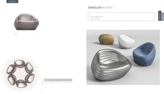 14
RIVERSIDE
Design · Mac Stopa
SANDLERSEATING
RIVERSIDE
TONON
RIVERSIDE
903.21
DIMENSIONS
RIVERSIDE
903.21 H 29.5” W 44.1” D 32.7” SH 15.4” AH - 30.8 lbs
14
 