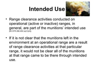Cleaning Up Munitions | PPT