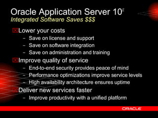 Oracle 10g Application Server | PPT