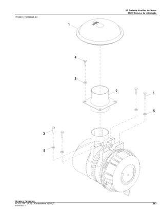 05 Sistema Auxiliar do Motor
0520 Sistema de Admissão
FF106913_TX1085345 B.2
PC10217P (F.1) Escavadeira 250GLC 383
ST316132(C.1)
 
