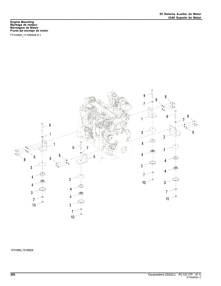 05 Sistema Auxiliar do Motor
0540 Suporte do Motor
Engine Mounting
Montage de moteur
Montagem do Motor
Punto de montaje de motor
FF510669_TX1086928 A.1
390 Escavadeira 250GLC PC10217P (F.1)
ST349483(A.1)
 