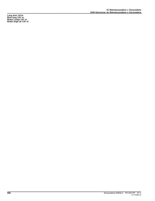 33 Retroescavadeira e Escavadeira
3340 Estruturas da Retroescavadeira e Escavadeira
Long Arm 3.61m
Bras long 3,61 m
Braço Longo 3,61 m
Brazo largo de 3,61 m
660 Escavadeira 250GLC PC10217P (F.1)
ST13759(D.2)
 