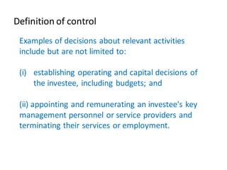 IFRS 10. Consolidated Financial Statements. Presentation. | PDF