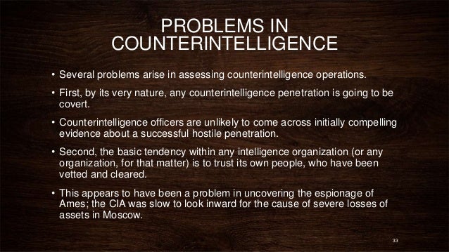 counter intelligence agent